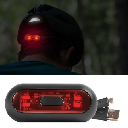 オートバイヘルメットledライトusb充電自転車夜間安全信号警告灯テールランプ防水サイクリング|undefined