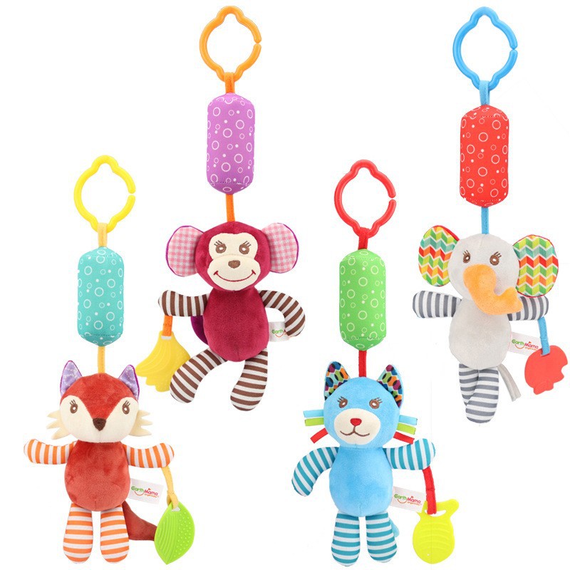 Baby stroller bed hanging animal A wind chime toy bed Bell baby rattle cross border