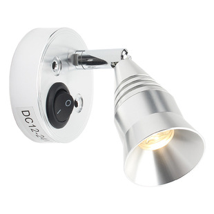 Cross-border new LED reading light RV 12V with switch indoor reading light yacht RV reading light bedside