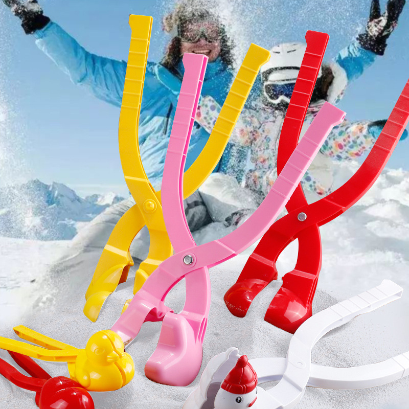 Snowball clip toy snow shovel snow clip batch hairpin snow artifact children's outdoor small yellow duck snowball clip cross-border exclusive