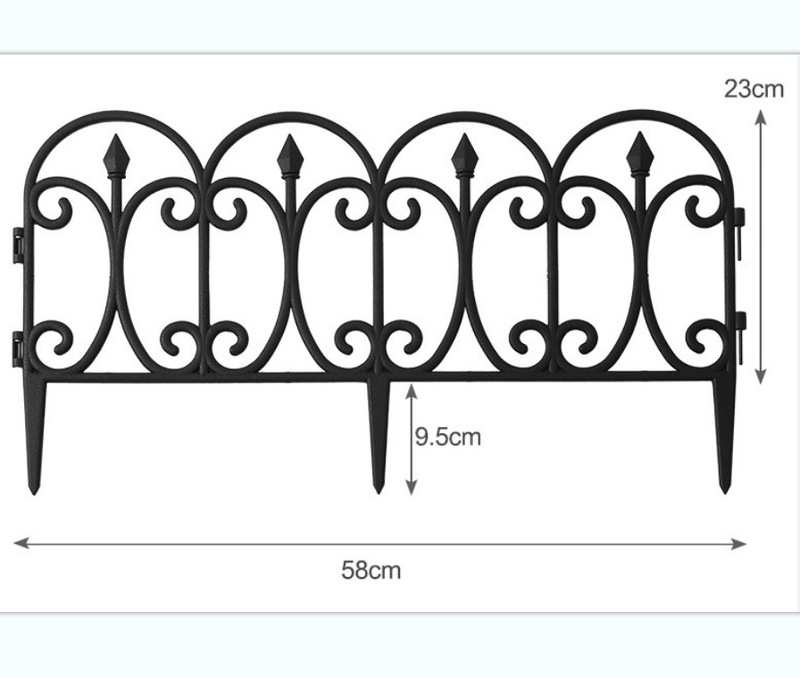 プラスチック接地フェンス牧歌的なスタイルの小さな庭のフェンス緑色のスプライシング園芸保護|undefined