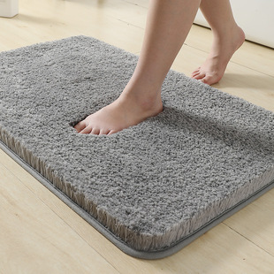 New Cross-border High Plush Thickened Floor Mat Carpet Simple Bathroom Door Mat Bathroom Absorbent Anti-slip Mat Foot Mat