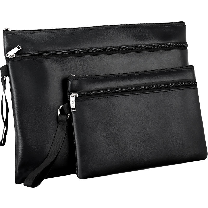 Jerry Men's Document Bag Fashion Wallet Business Portable Handbag Clamp Bag Men's Handbag Custom LOGO