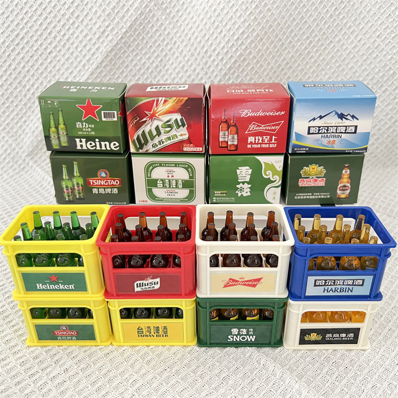 Doll House Mini Simulation Beer Beverage Model Miniature Accessories Props Scene Ornaments Food Play suit