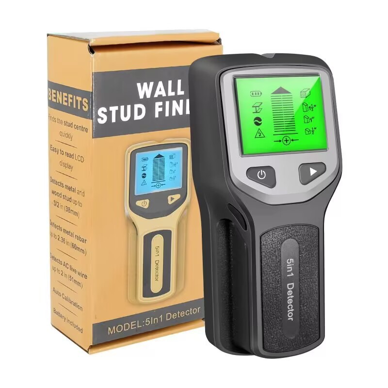 HW430 new 5-in-1 wall detector detector handheld wall metal wood wire and cable detector