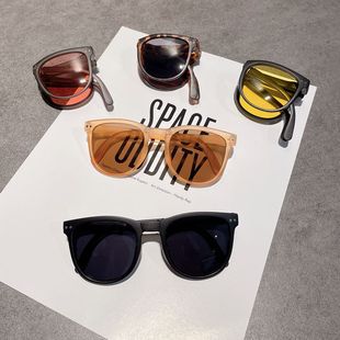 Children's Sunglasses Anti-UV Summer Baby Sunglasses Eye Protection Boys' and Girls' Glasses Foldable Handsome All-Match
