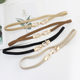 Elastic Thin Belt Women's Ins Style Decorative Golden Hook with Skirt Small Size Elastic Waist Chain 3 Sizes