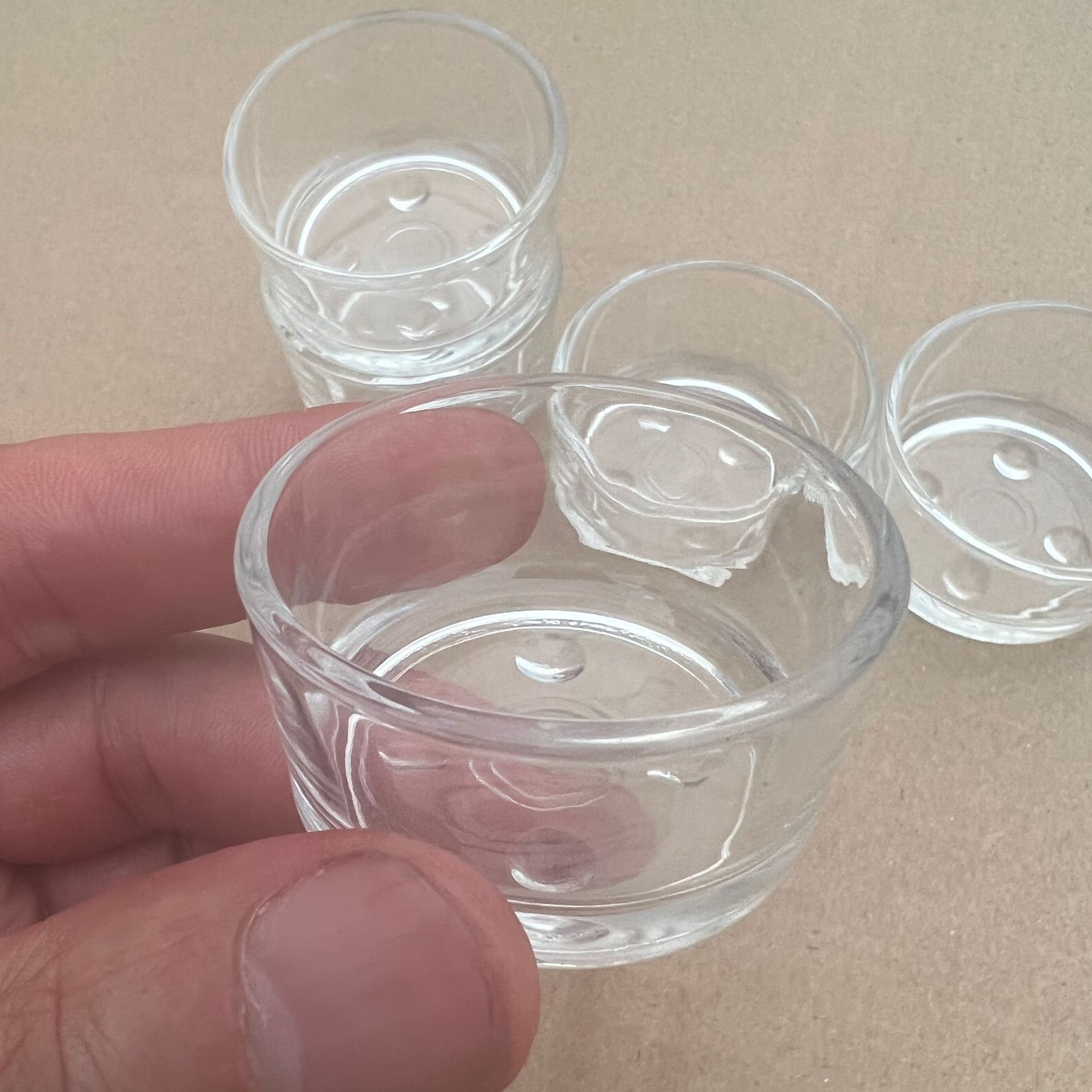 Чайная восковая чашка стеклянный подсвечник DIY Материал свечи подсвечник чашка четырехточечная чайная восковая чашка Калибр 4,6 высота 2,5 см