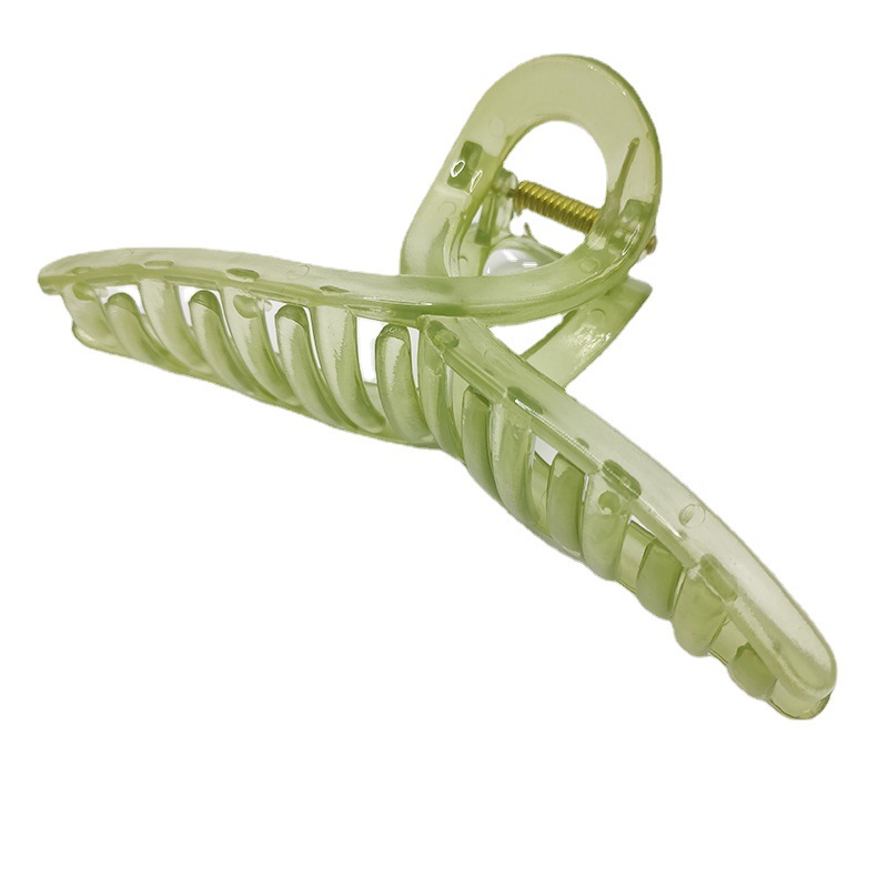 Large Scrub Grab Clip Hairpin Disc Hair Headwear Women's Head Shark Clip Anti-collapse Clip Hair Accessories Rectangular Claw Clip