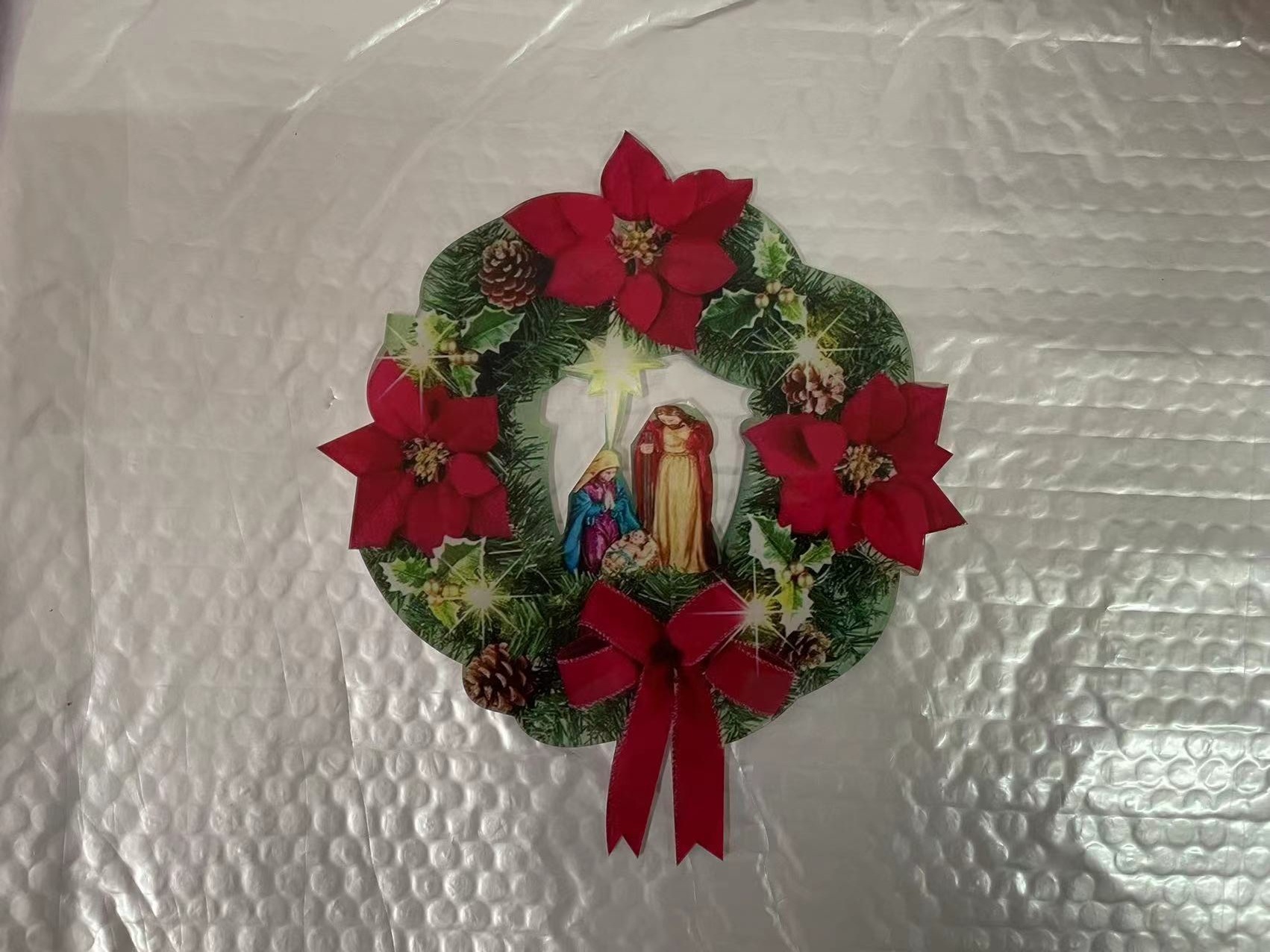 Guirlanda de Natal Christmas decorations cross-border Garland door hanging home background Christmas tree accessories_voghion.com