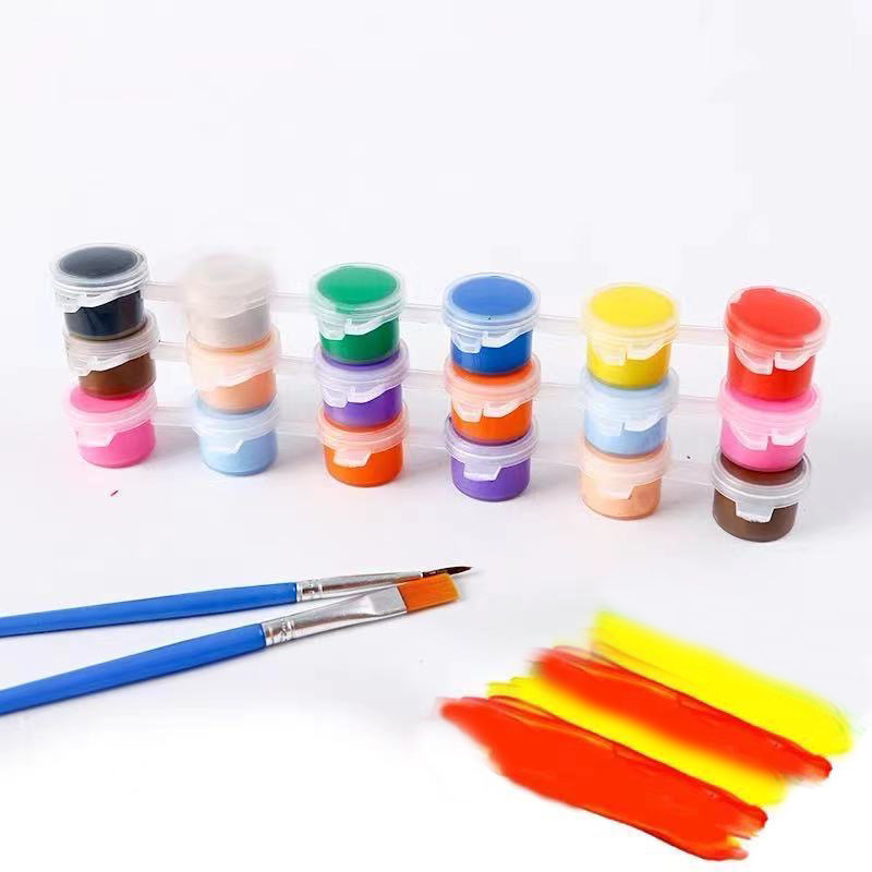 アクリル絵の具3ml12色ワンピースセット凧石膏子供diy絵画落書きアクリル絵の具卸売り|undefined