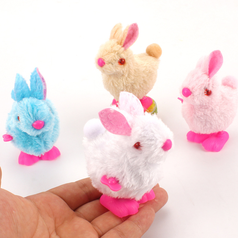 New Internet Celebrous Stuffy Plush Rabbit Stall Selling Shake Tone Same Style Coil Rabbit Children's Chain Toy
