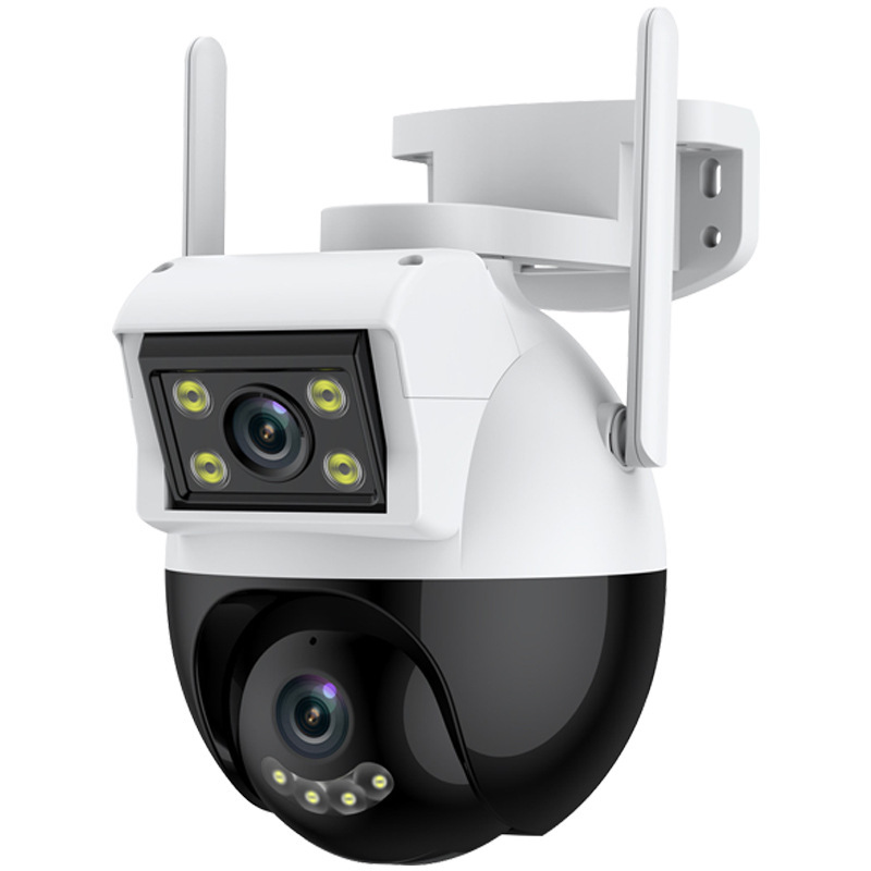 クロスボーダー人気デュアルレンズ無線ネットワークカメラ360度屋外hdモニターAIスマート追跡|undefined