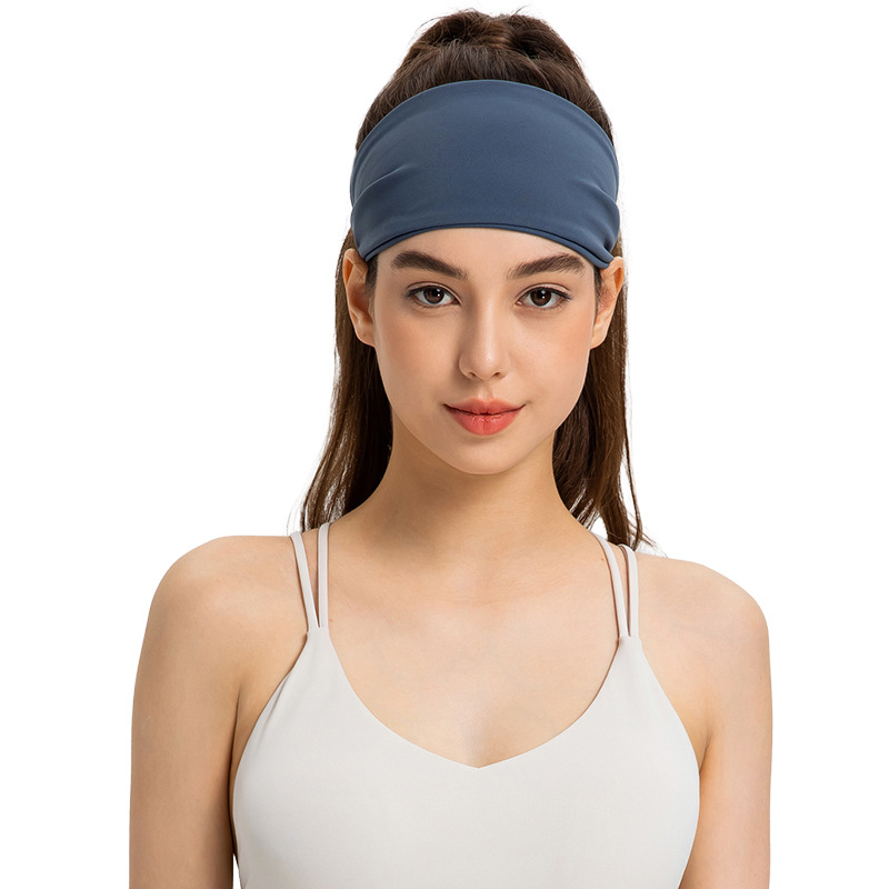 Evrlue new double 6 zero sense high elastic breathable yoga fitness sports hair band moisture wicking sports headscarf for women
