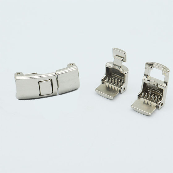One-button check buckle lazy shoelace buckle metal tie-free shoe buckle shoe accessories elastic shoe accessories