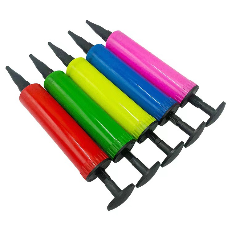 Manual balloon pump two-way hand push pump oblique mouth portable balloon pump air pump toy foot pump wholesale