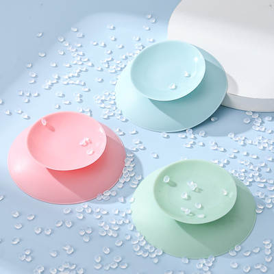 Silicone suction cup anti-fall silicone suction cup children's bowl suction cup pad suction cup stick double-sided large-area suction cup three-color optional