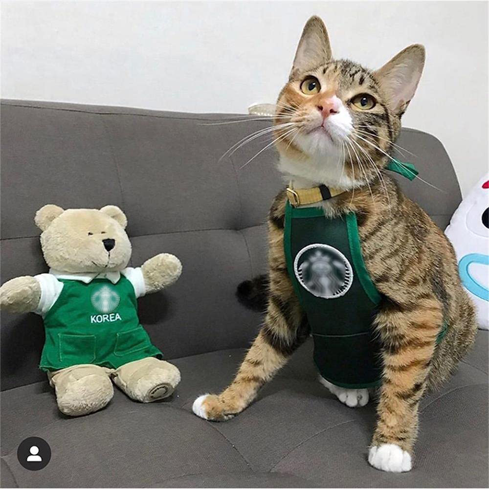 Pet saliva towel ins style pet clothes accessories dog bellyband cat scarf work apron work Cat