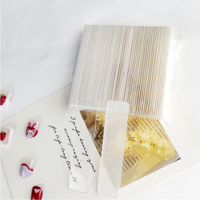 Manicure Transparent Acrylic Display Strip Works Display Edition Style Template Manicure Tools Special Board Display Board