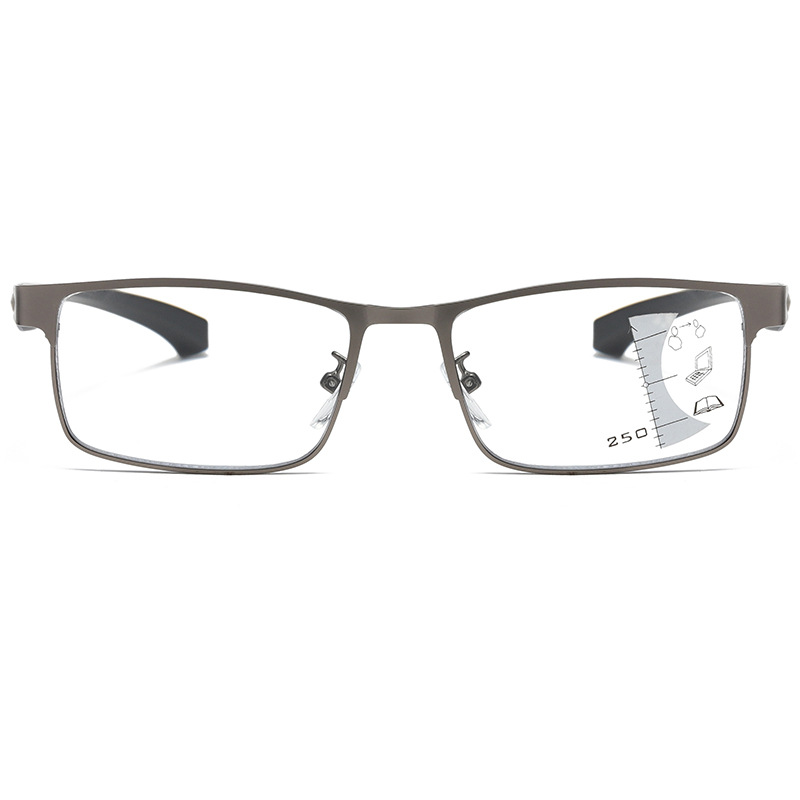 New light-sensitive color-changing reading glasses dual-purpose reading automatic zoom reading glasses anti-blue light progressive 3006b