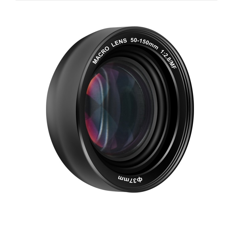 Macro lens distortion free shooting distance 50mm-150mm mobile phone external macro lens