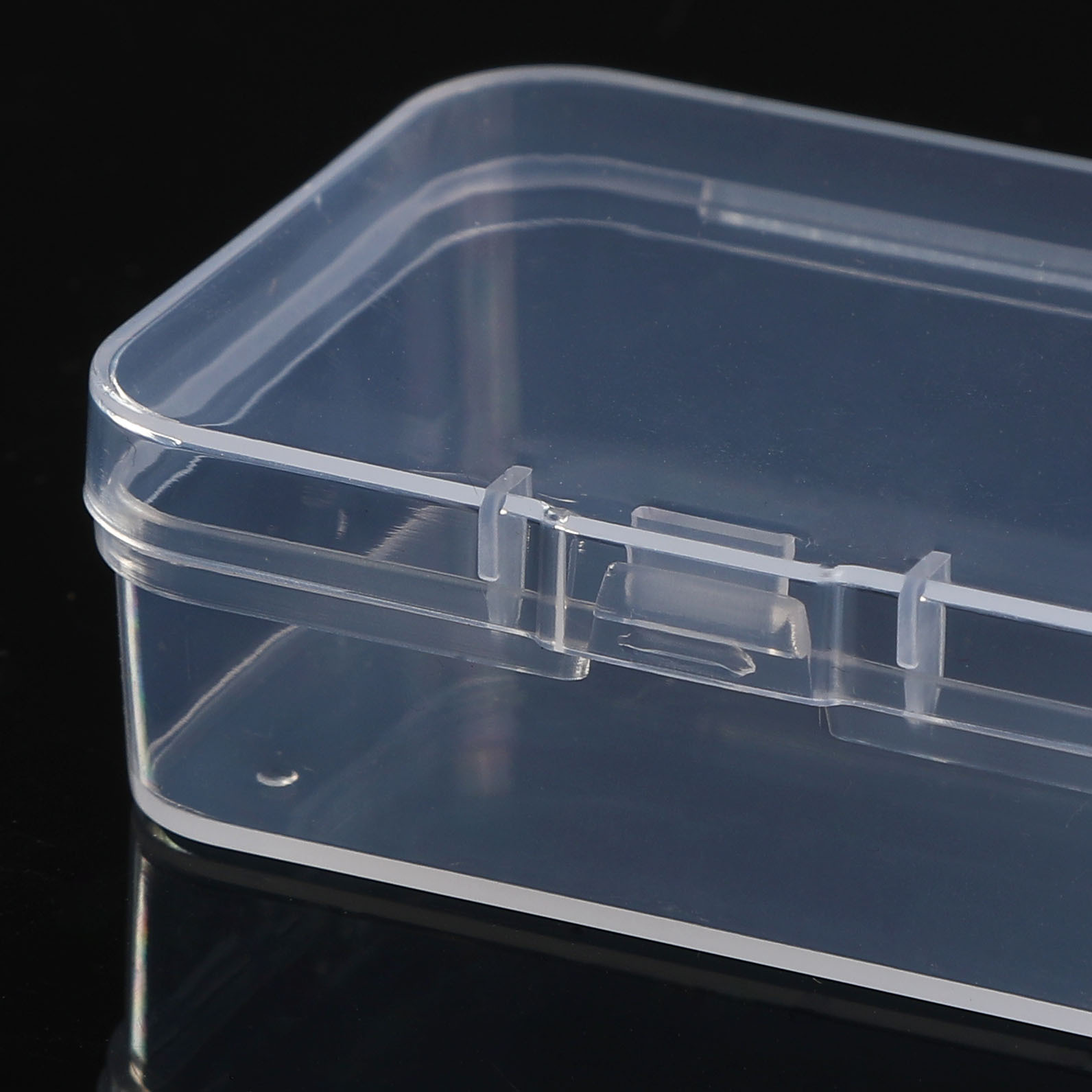 Rectangular pp plastic box conjoined rectangular storage box transparent storage parts box small product packaging box wholesale