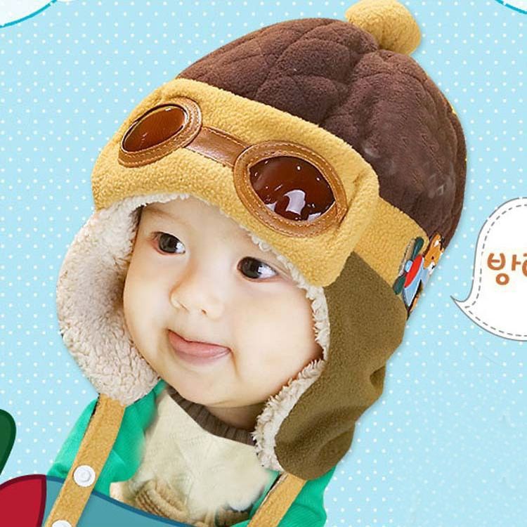 Korean style autumn and winter baby ear protection hat Lei Feng hat cute baby Autumn and Winter children warm thickened hat