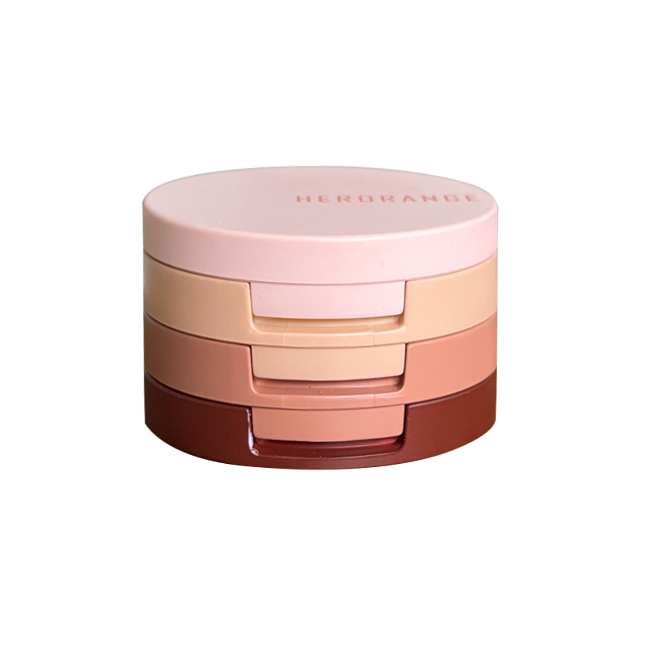 HERORANGE ~ light wind floating three-color eye shadow plate three-layer sandwich bento box pearlescent matte fine flash large sequins