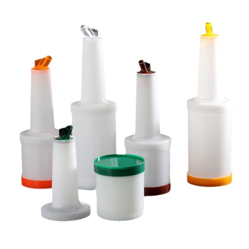 Plastic Pot Bar Large Capacity Juice Bottle Juice Pot Large Capacity Cold Water Bottle Sauce Juice Pot Bar Hotel Color