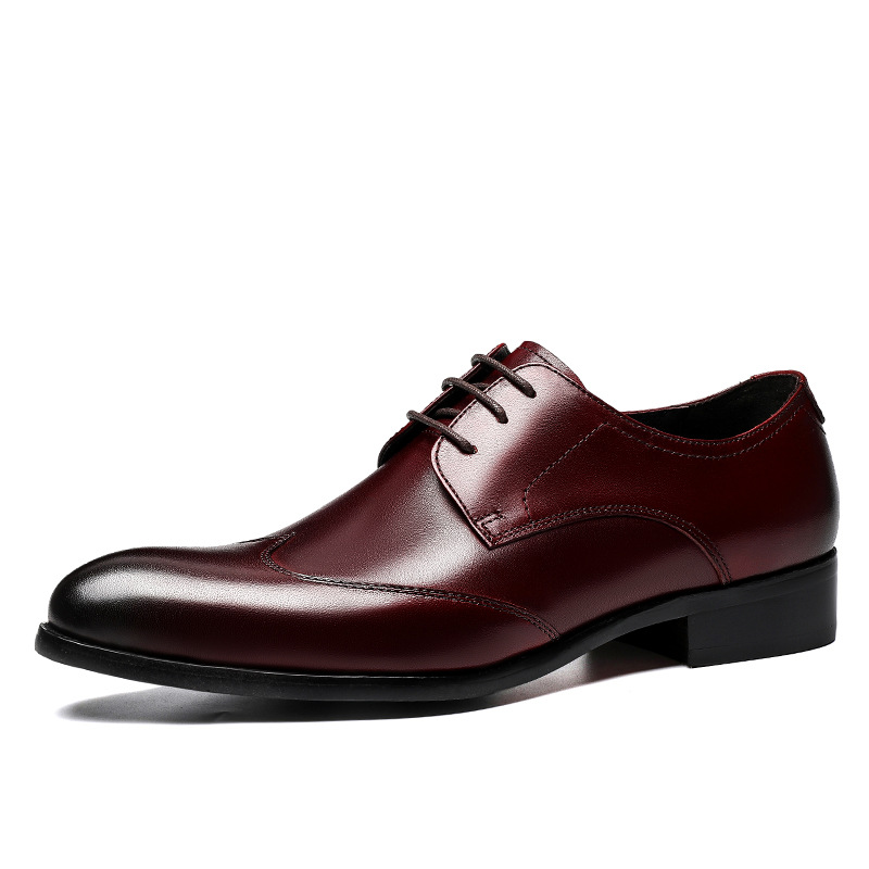 Men's Leather Shoes Business Casual Guangzhou Men's Shoes Three Joint Amazon Leather Shoes Men's Large Size Shoes TikTok Quick Hand