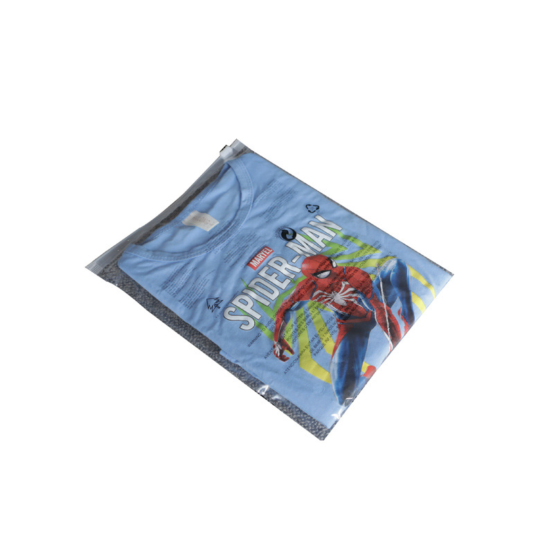 PE Warning Zipper Bag Clothing Amazon temu Cross-border Warning Packaging Bag Self-sealing Transparent Frosted