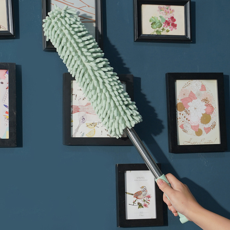 Feather Duster Dust Removal and Ash Sweeping Zen Household Retractable Washing Dust Cleaning Brush Sweeping Bed Duster Desktop Sweeping Brush