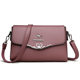 2024 new single shoulder mother bag large capacity commuter small square bag all-match soft leather fashion crossbody women's bag cross-border