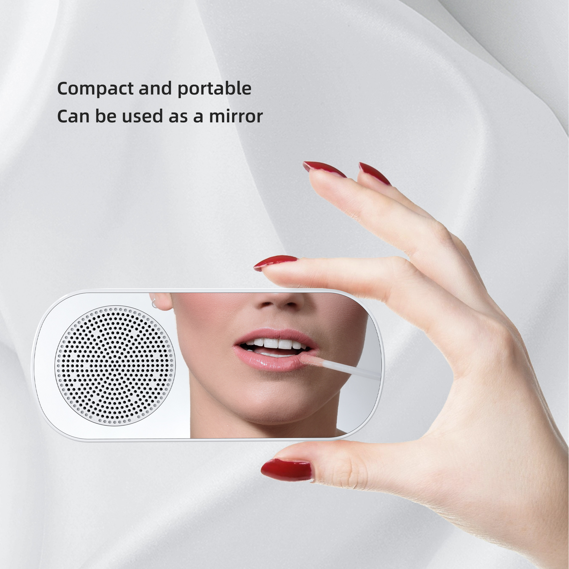 Source factory new smart bluetooth speaker bluetooth audio gift alarm clock mirror clock small speaker Z7