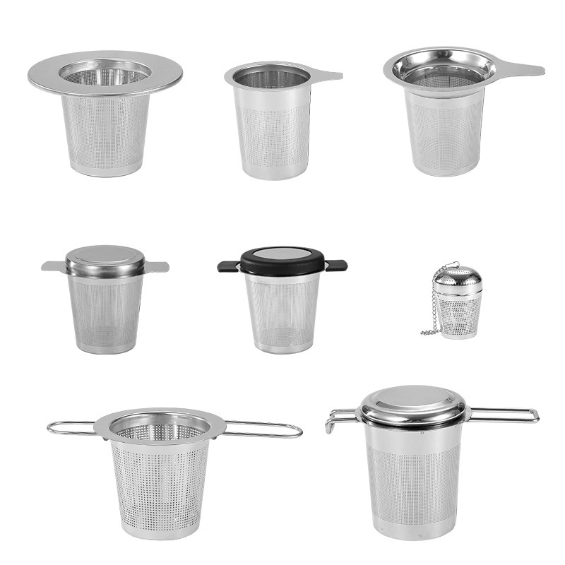 メーカーの現物の新型304ステンレスの双耳茶漏濾過茶網卸売り茶濾過エッチング濾過茶網茶器|undefined