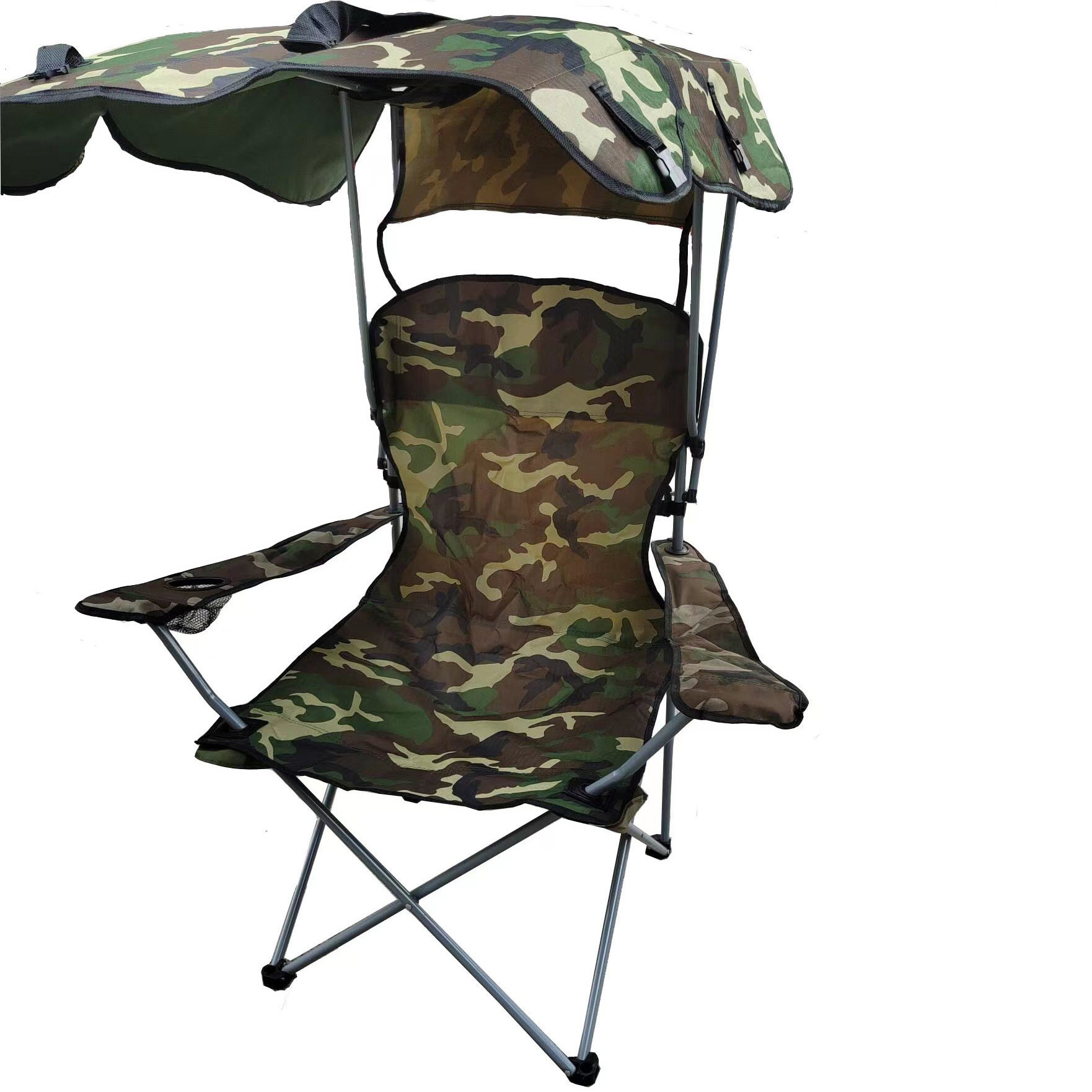 Outdoor Products Folding Chair Portable Folding Beach Chair with Awning Chair Folding Chair Camping Stall Chair Wholesale