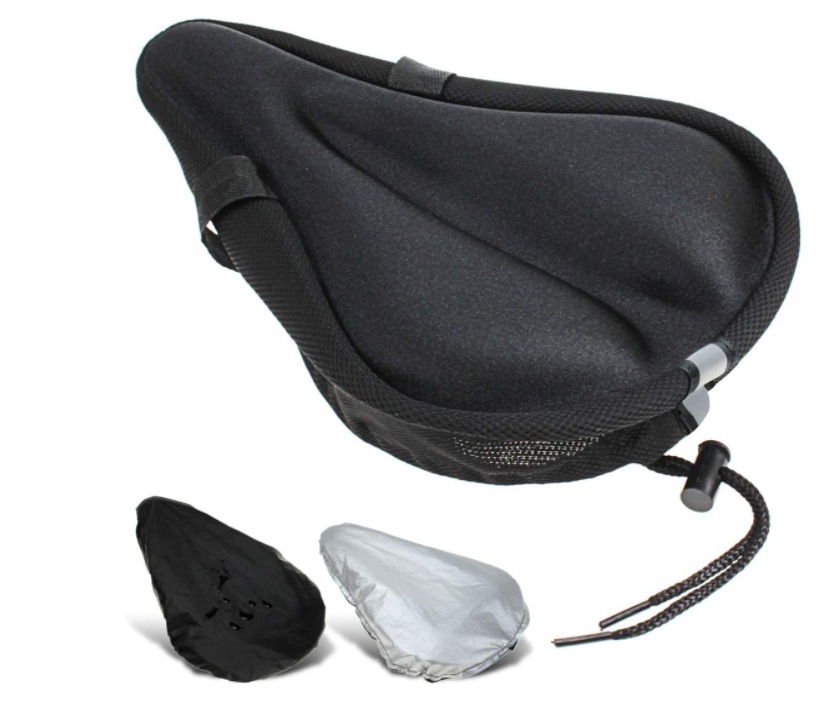 Mountain bike riding thickened silicone seat cover bicycle seat cover silicone seat cover soft outdoor accessories saddle