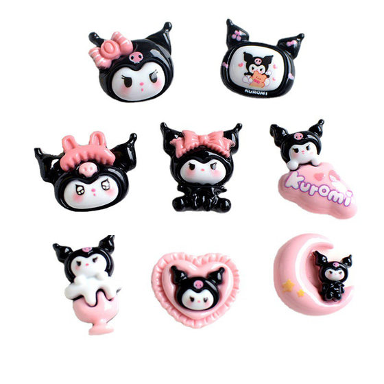 Cute cartoon resin accessories hair accessories cream glue diy material wholesale pj1045