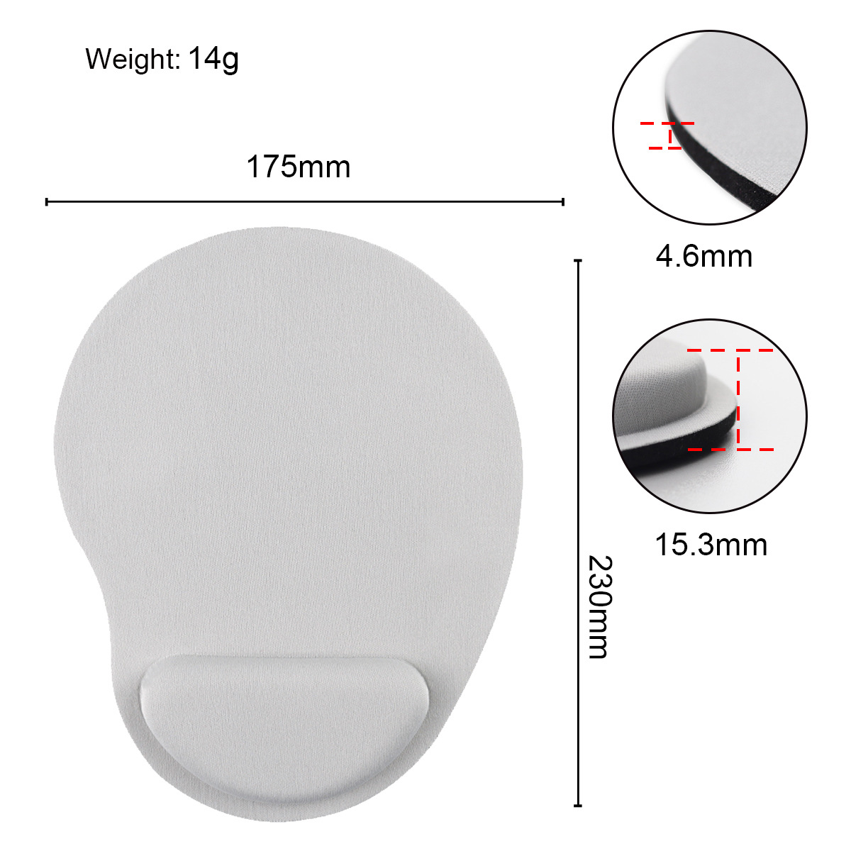 Foreign trade hot EVA wrist mouse pad office keyboard wrist pad memory sponge non-slip mouse pad wholesale