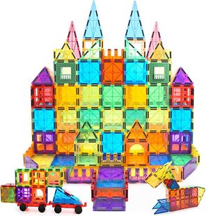 Color window magnetic film magnetic building blocks educational toys children's magnetic girls build film factory rainbow color light transmission
