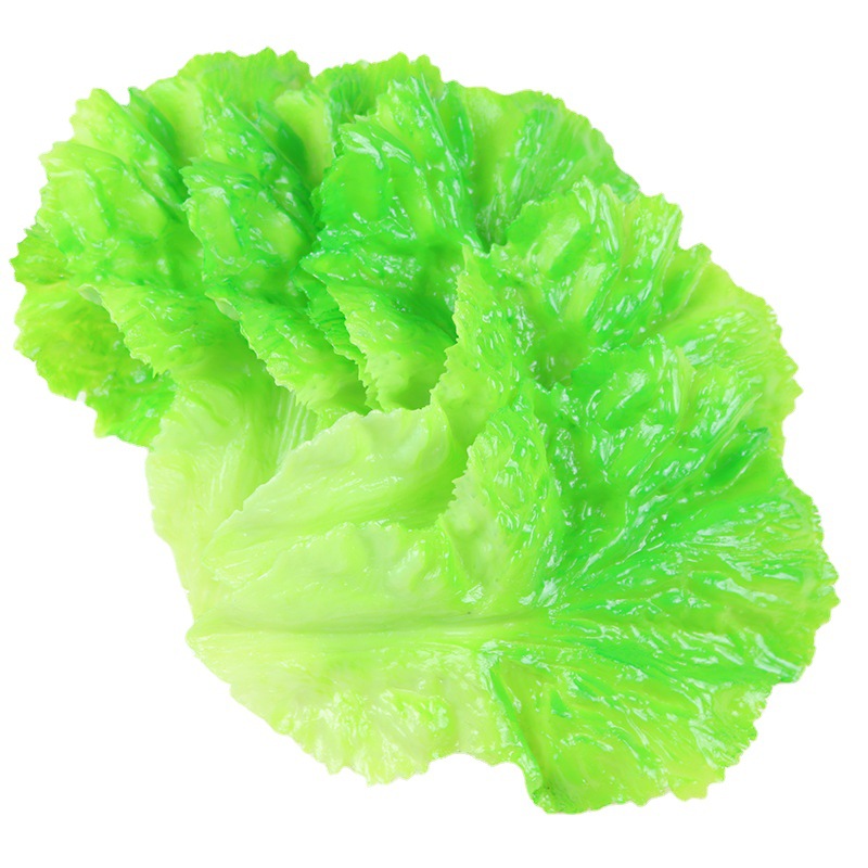Artificial lettuce leaf vegetable fake vegetable leaf cabbage leaf plastic vegetable leaf green vegetable leaf plastic leaf lettuce leaf decoration