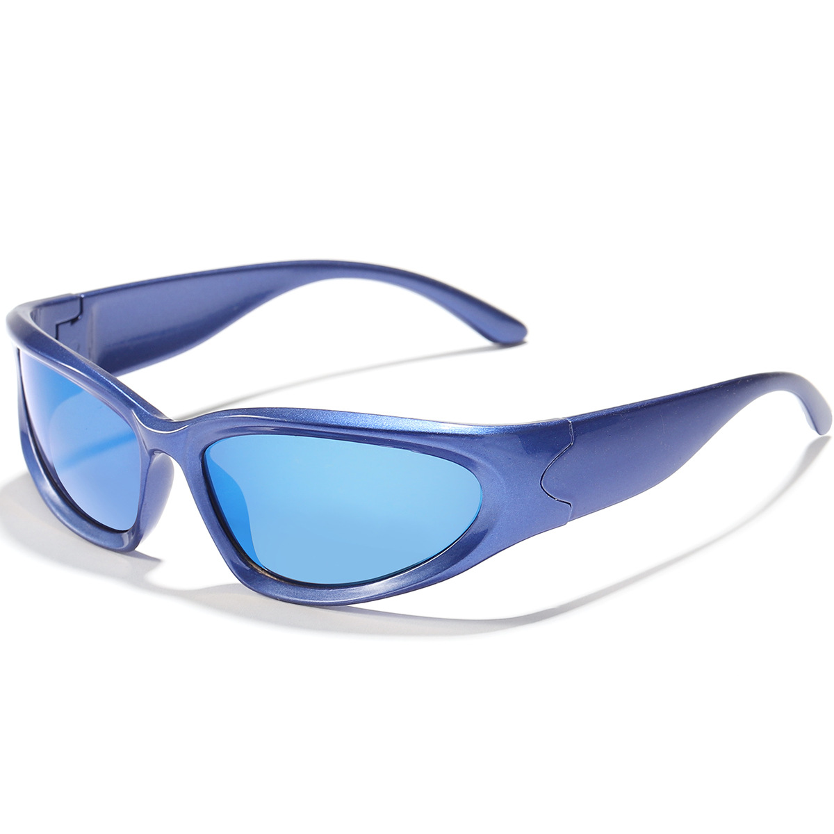 新款个性儿童太阳眼镜骑行护目镜UV400未来感潮流儿童墨镜