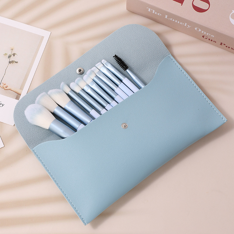 Novice set 12 clear sky makeup brush soft hair blush brush eye shadow brush point color brush concealer brush