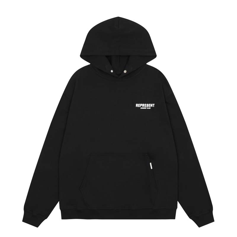 Cross-border representative simple letter logo print American style high street hooded INS pullover sweater hoodie