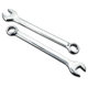 Factory wholesale double-head dual-purpose ring wrench dull plum mirror panel hand two-mouth manual ring Open-end wrench set