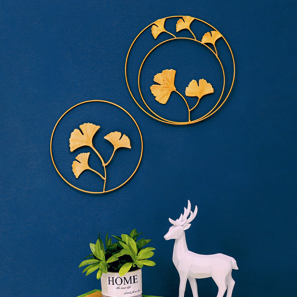 Nordic Style Light Luxury Ins Wall Pendant Decoration Wall Background Wall Decorations Metal Cross-border Iron Craft