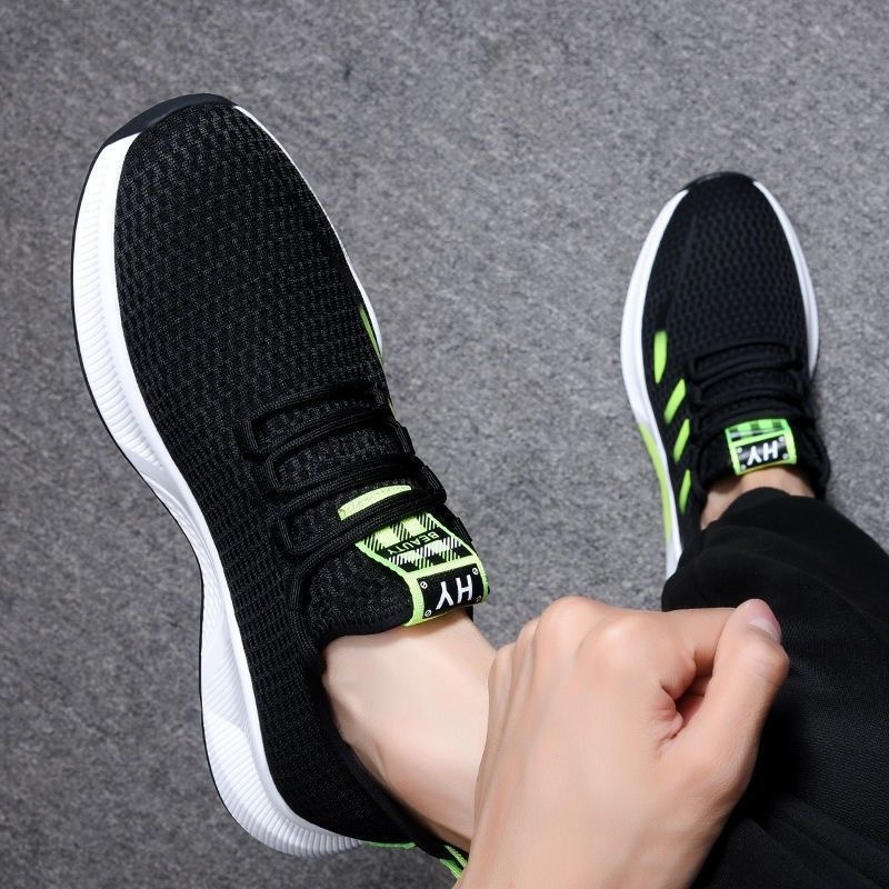 Men's shoes 2023 spring new trend men's sports mesh tide shoes breathable Korean casual shoes a generation of hair