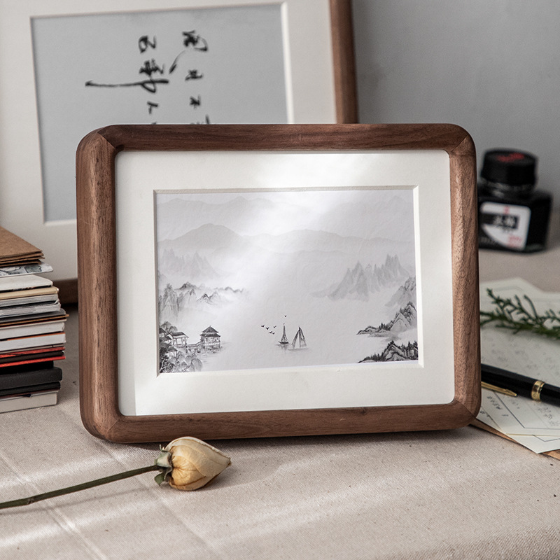 Solid wood printing made photo frame table 6 inch 8 inch 10 inch 7 inch 6 inch children photo frame diy