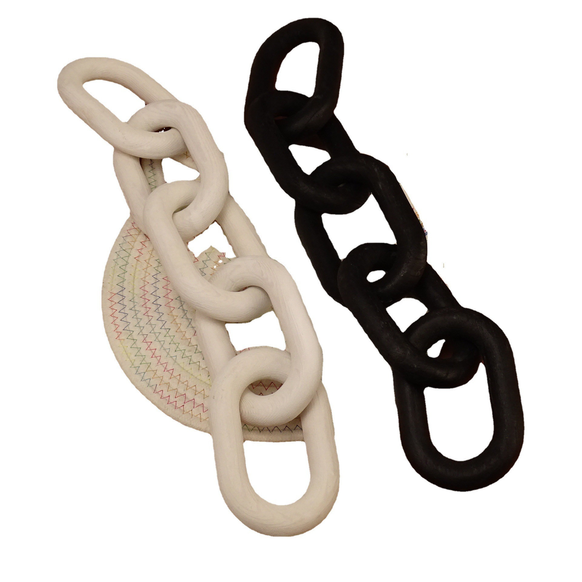 Wooden five-link chain home desktop background decoration wooden chain bohemian style wall pendant wholesale
