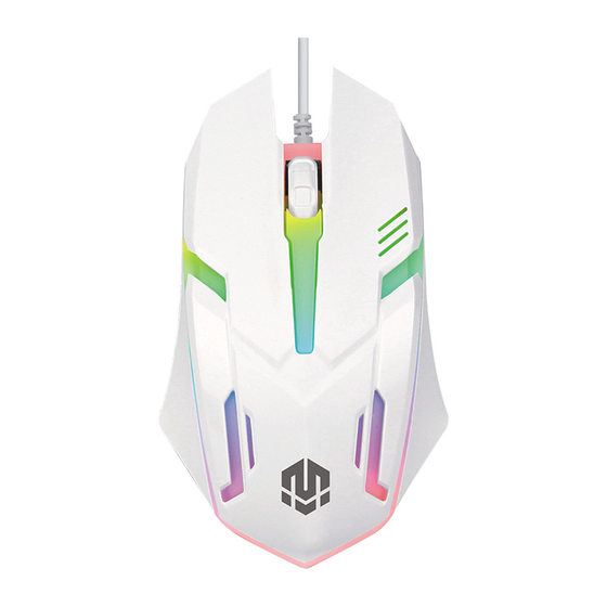 Spot wholesale rice soul M103 colorful luminous computer usb wired mouse cross-border foreign trade English packaging
